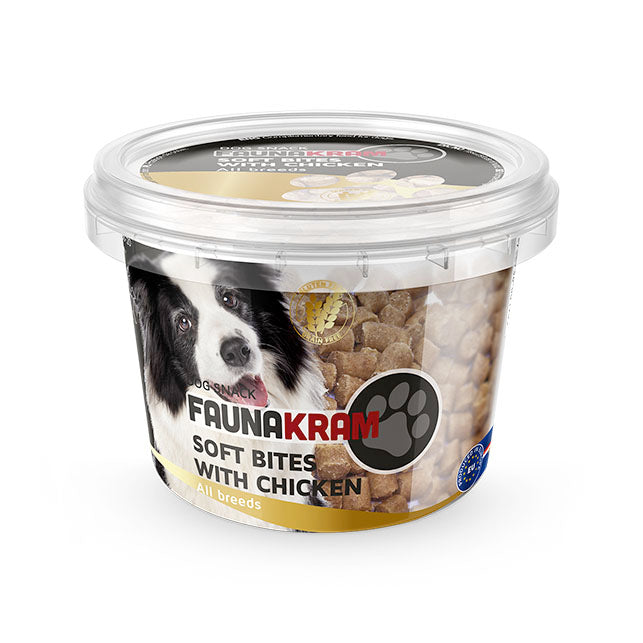 Faunakram Glutenfree Soft bites w. Chicken 200g