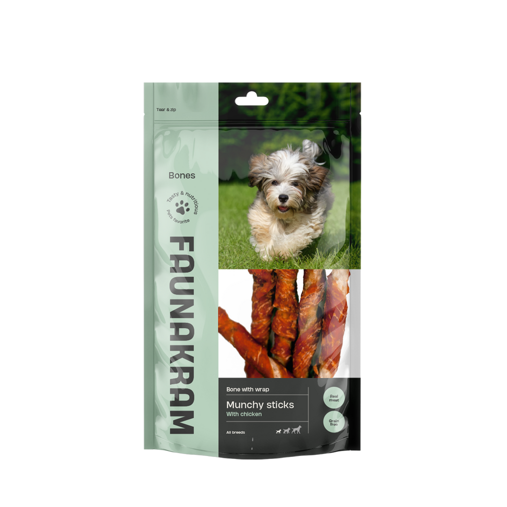 Faunakram Munchy sticks w. Chicken 7stk 80g