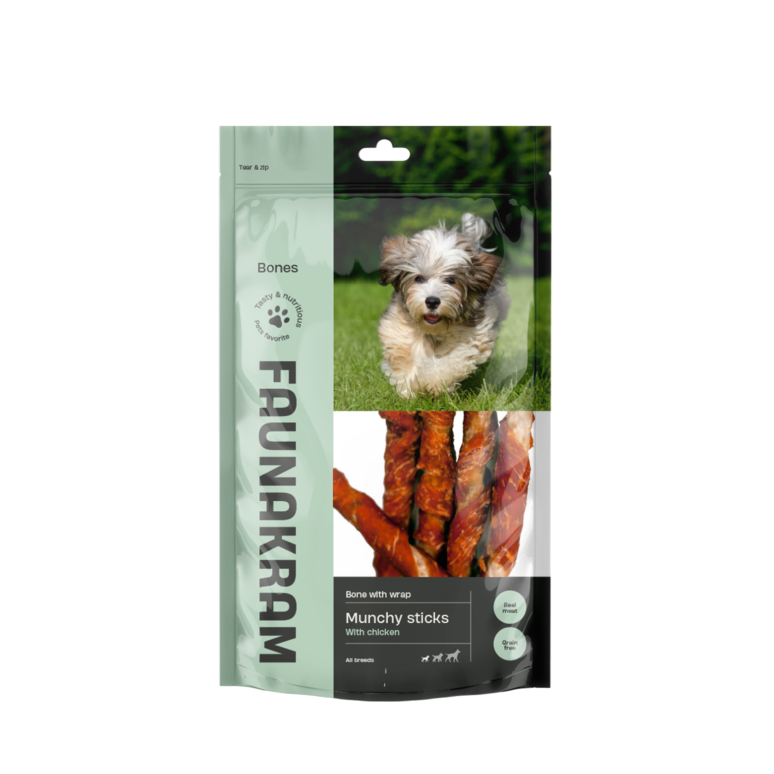 Faunakram Munchy sticks w. Chicken 7stk 80g