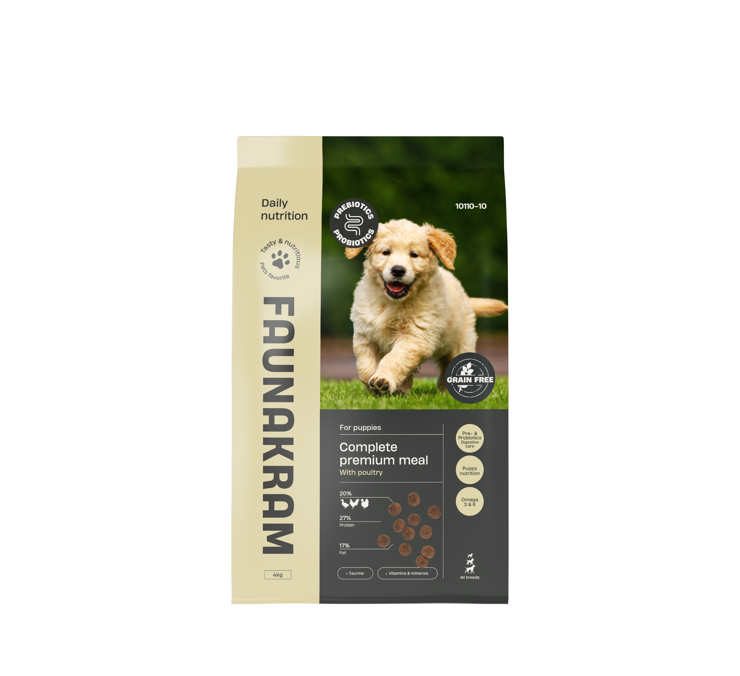 Faunakram PRO BIOTIC Puppy GF Poultry 27-17 4kg