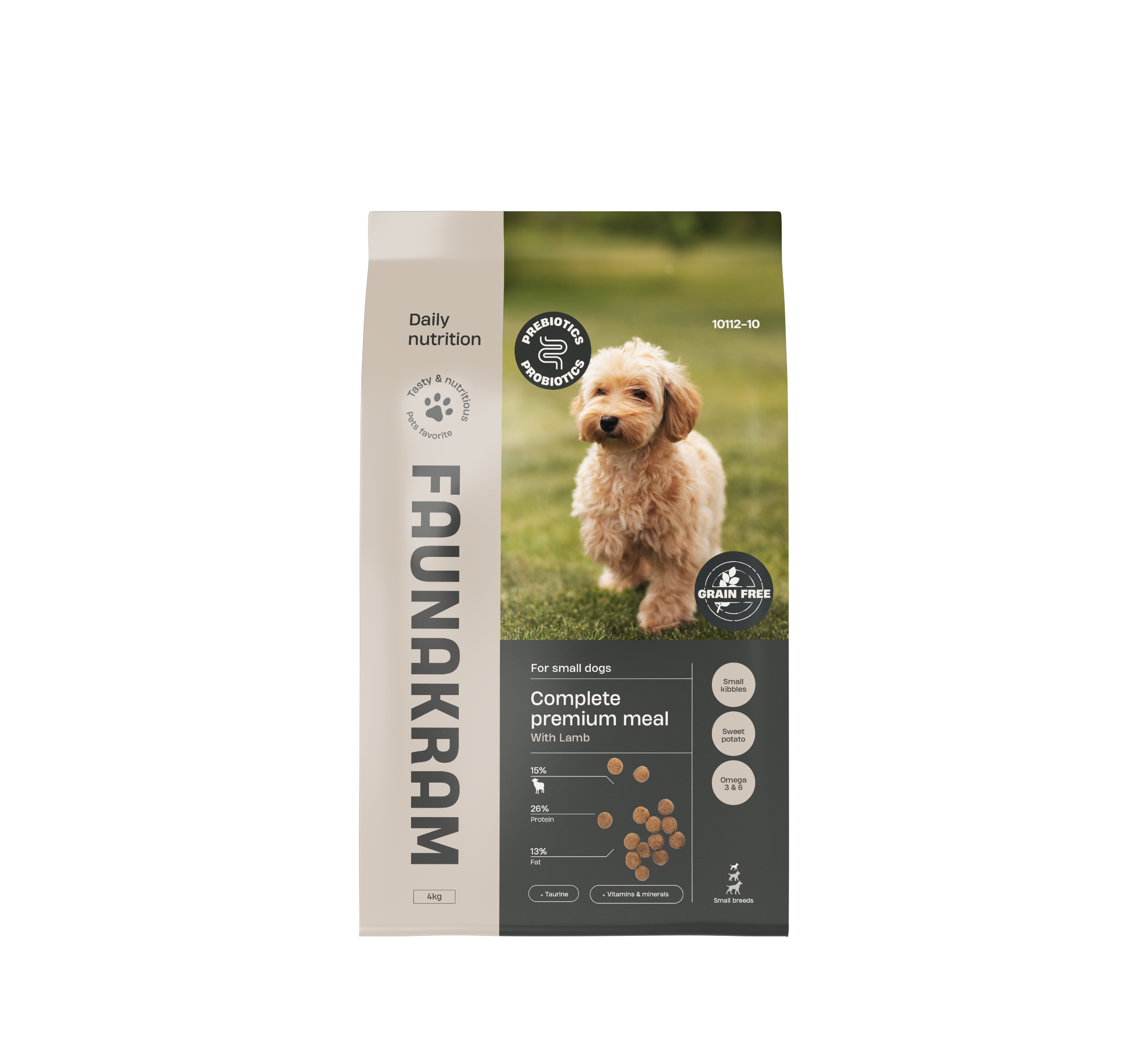 Faunakram PRO BIOTIC GF Lamb for Small dogs 26-13 4kg