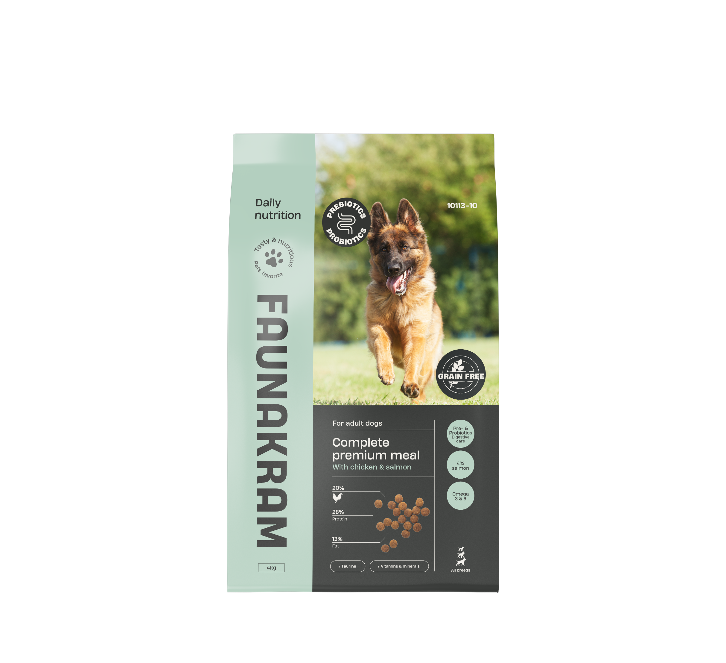Faunakram PRO BIOTIC GF Chicken & Salmon 28-13 4kg