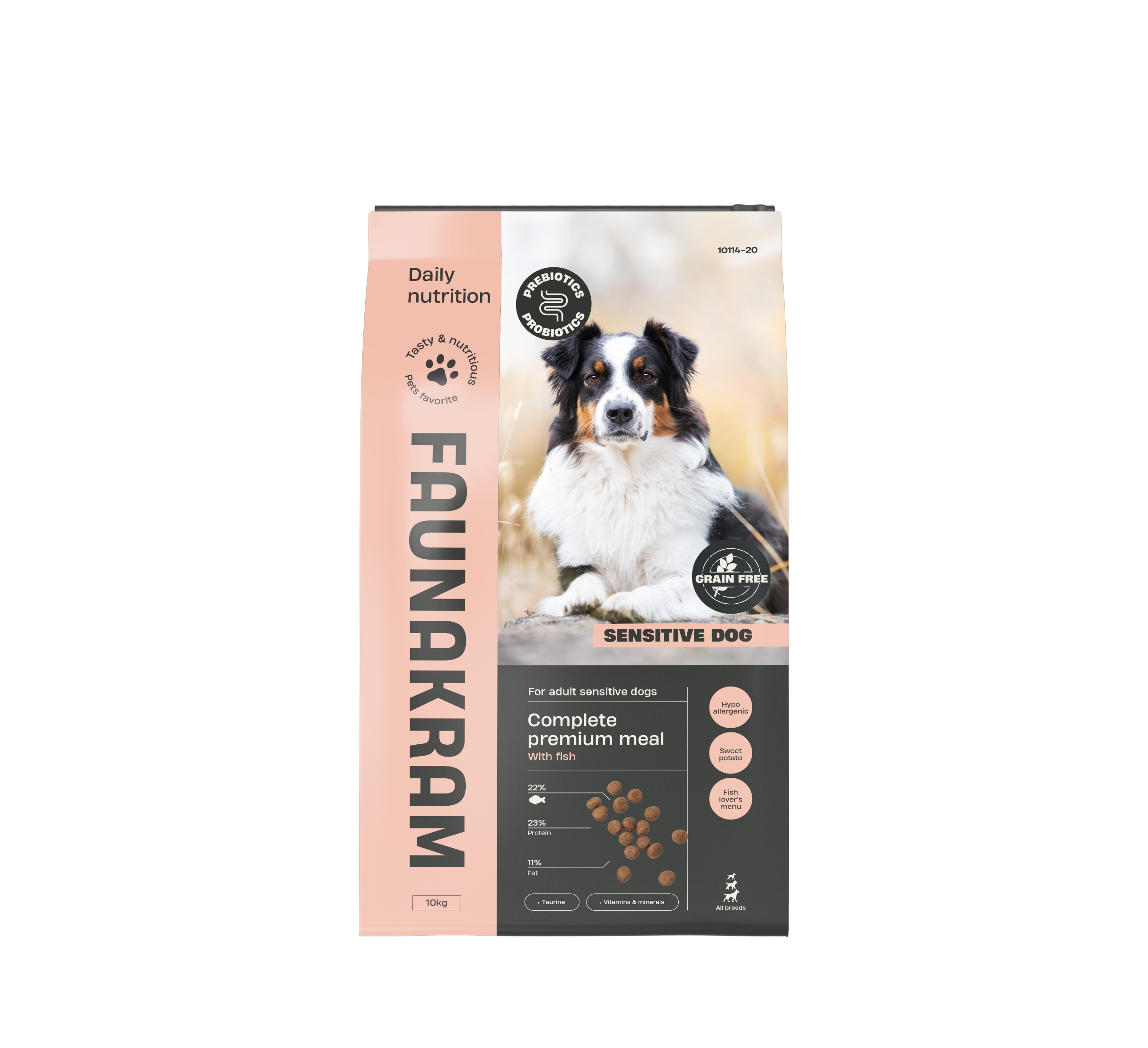 Faunakram PRO BIOTIC Sensitive Dog White-fish 23-11 10kg