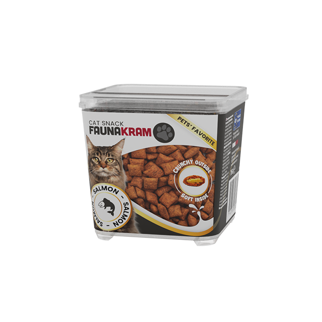 Faunakram Cat pillow snack Salmon Bites 75g