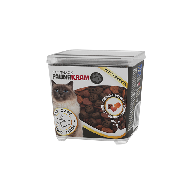 Faunakram Cat Crunchy snack Fish Trio 75g