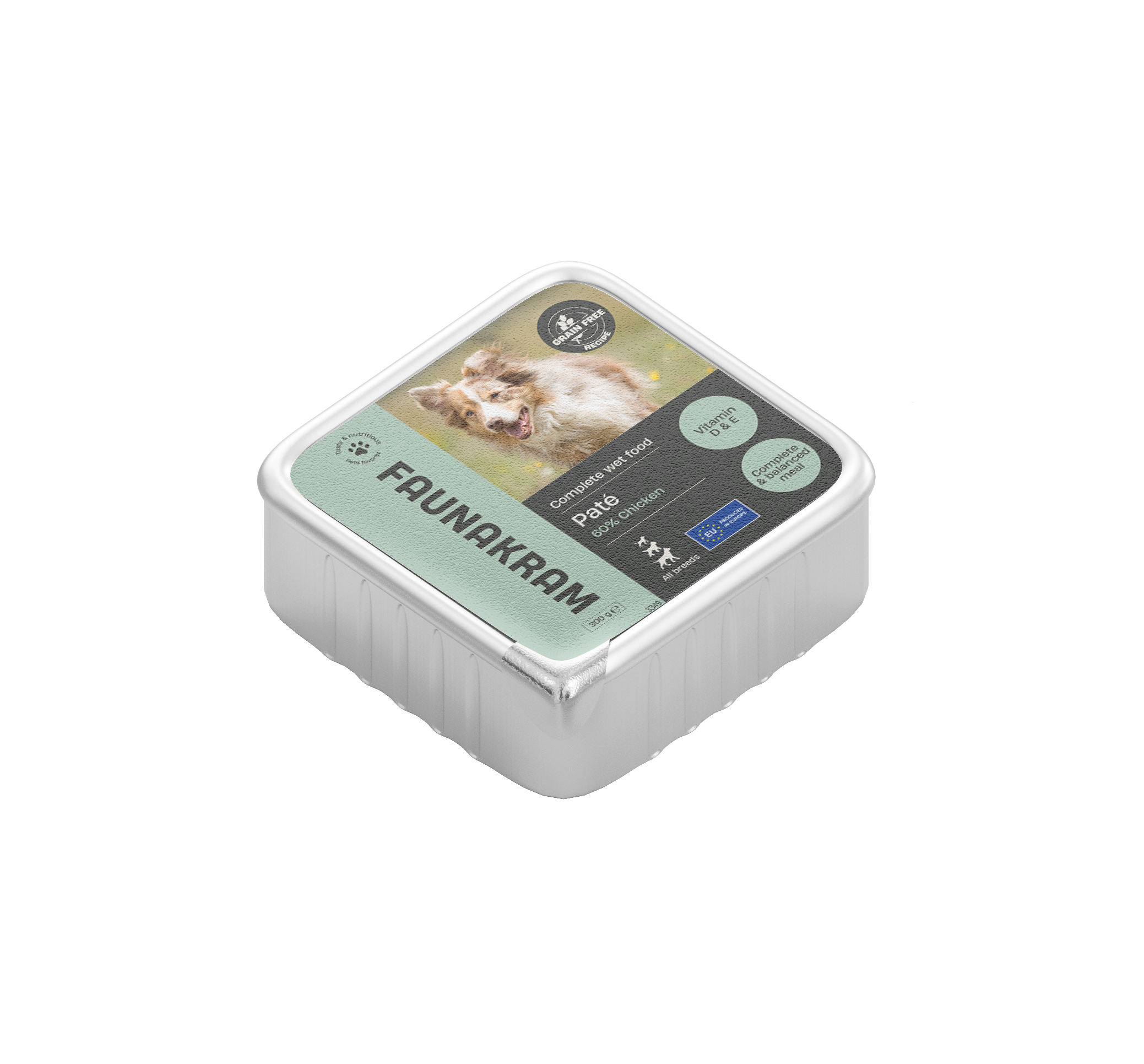 Faunakram Paté 60% Chicken grain free 300g
