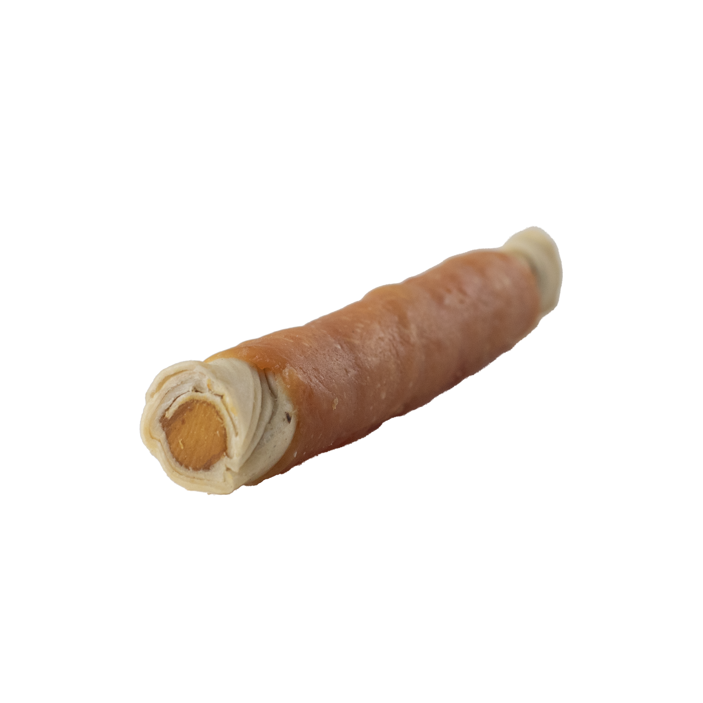 Faunakram White rawhide liver filled roll w. Chicken paste 12cm 170g