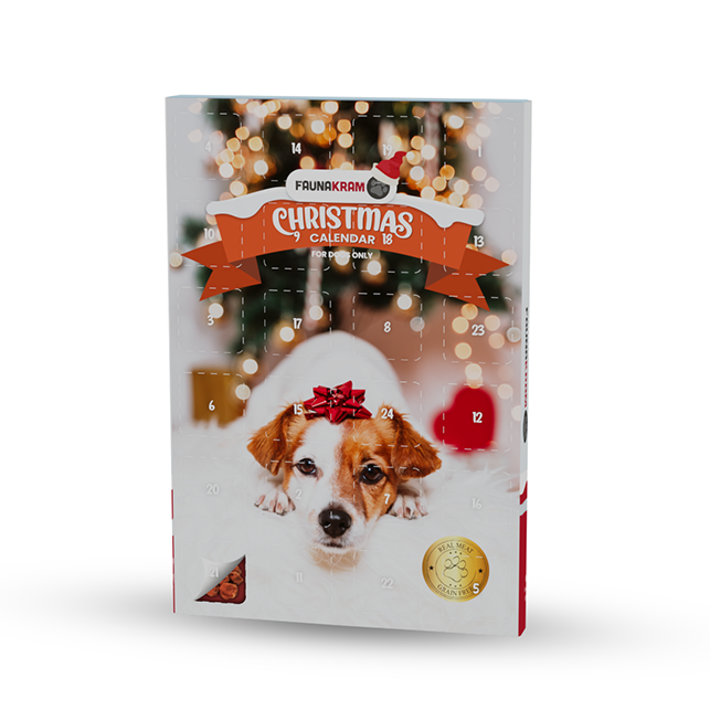 Faunakram X-mas Dog calender Real Meat 100g