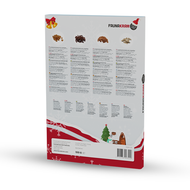 Faunakram Xmas Real Meat Cat calender 100 gr