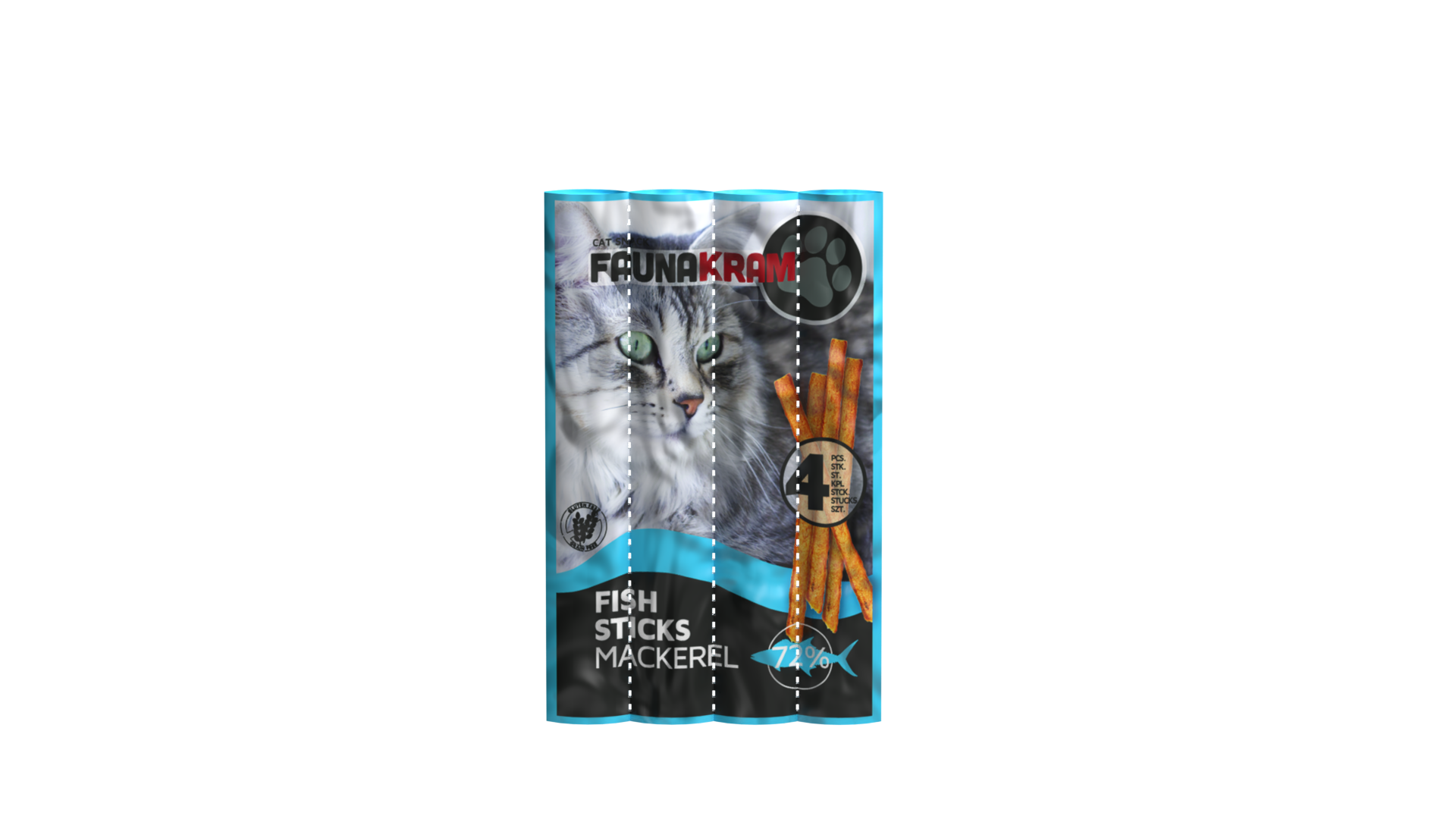 Faunakram GF Cat Snack stick Mackarel 4x5g