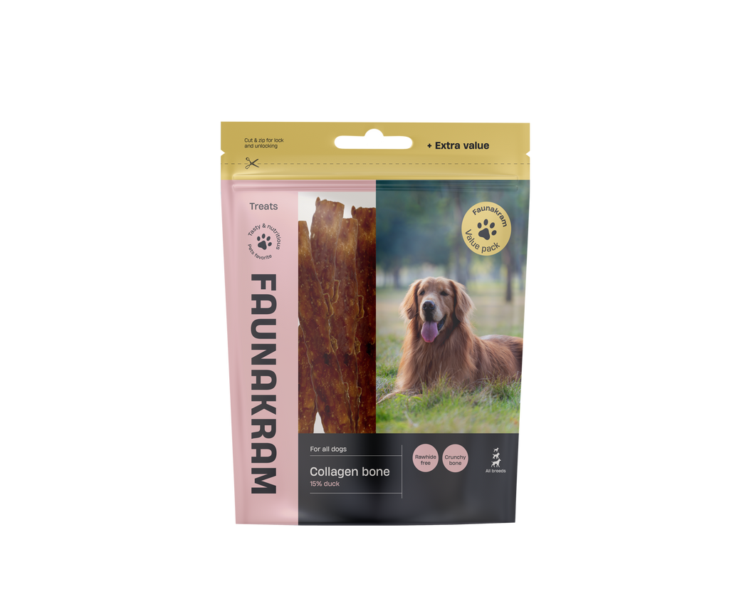 Faunakram valuepack Collagen Bones w. Duck 500g