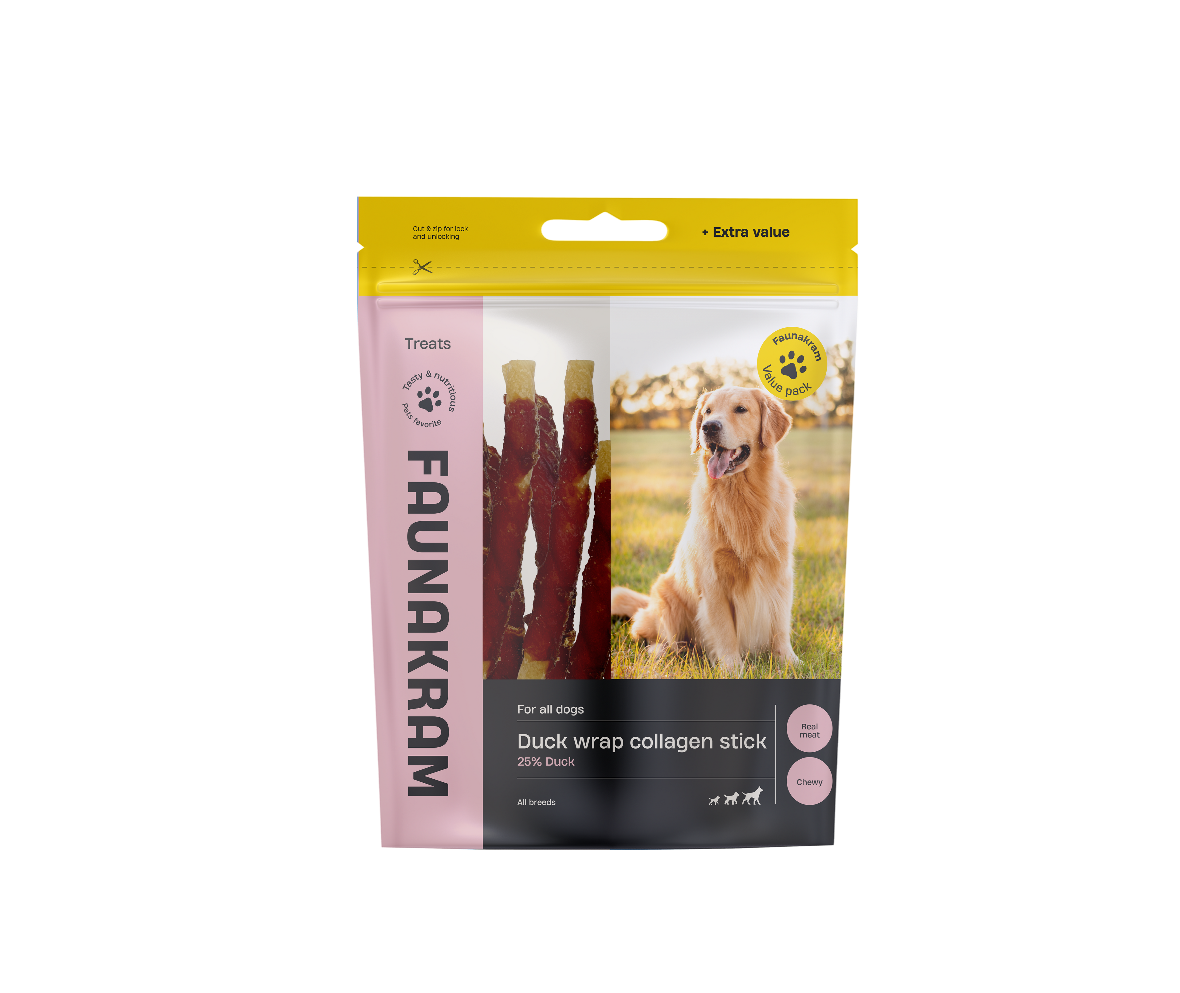 Faunakram Duck Wrap Collagen Stick 300g