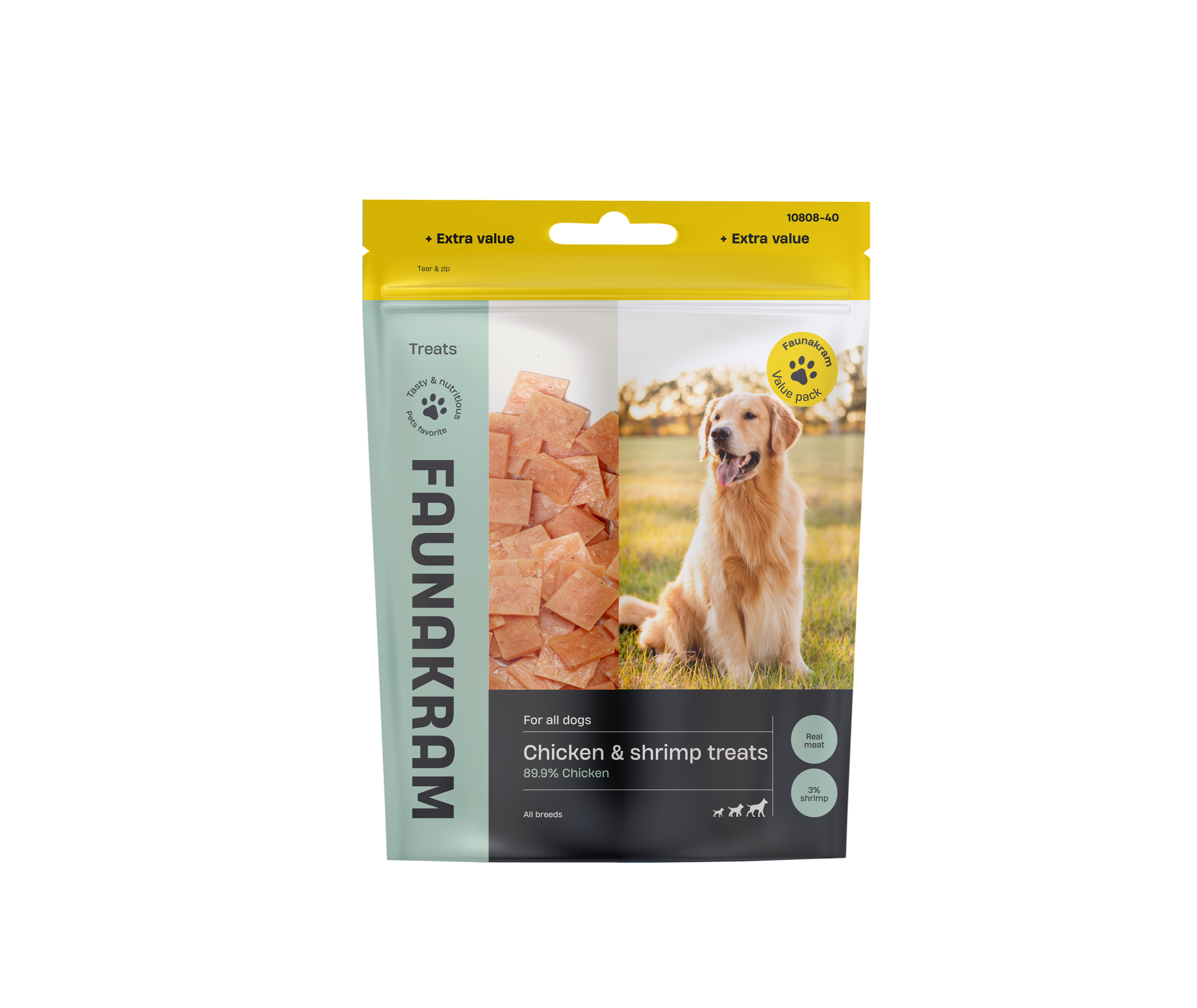 Faunakram valuepack Chicken w Shrimp Treats 300g