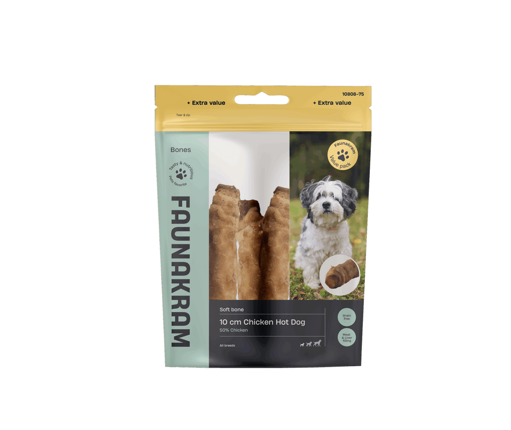 Faunakram Chicken Hot Dog 10 cm 300g