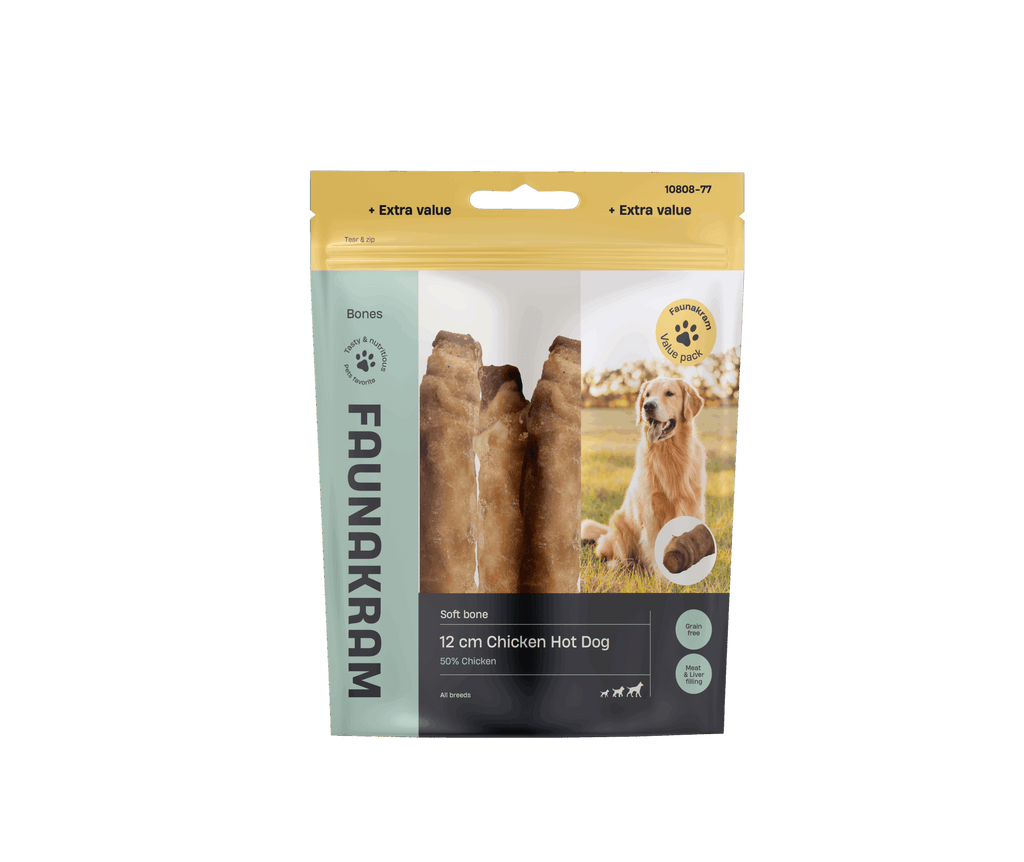 Faunakram Chicken Hot Dog 12 cm 300g